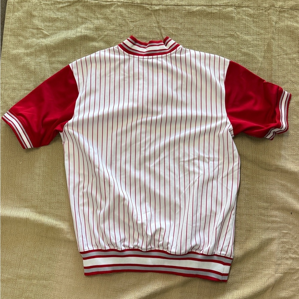 Stitches Red and White Striped  NY Yankee Men's Jersey .size XL - Picture 5 of 5